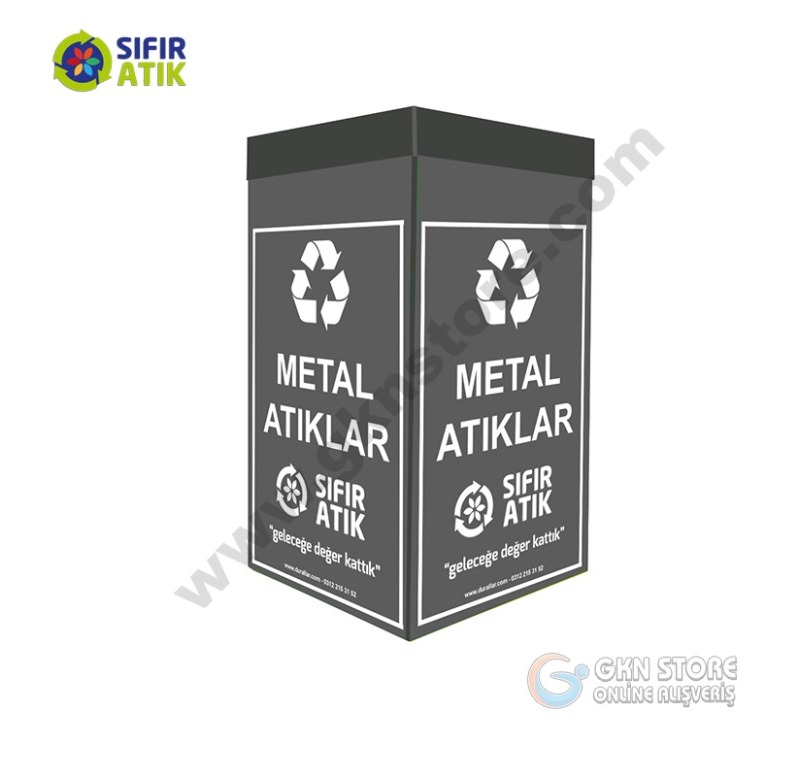 Plastik Geri Dönüşüm Kutusu -Metal Atık